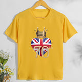 Inspired by Queen's Platinum Jubilee 2022 Elizabeth 70 Years T-shirt T-shirt Short Sleeve Loose