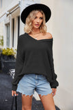 Women Pullover Sweater Fashionable Knitted Sexy Pullover Sweater