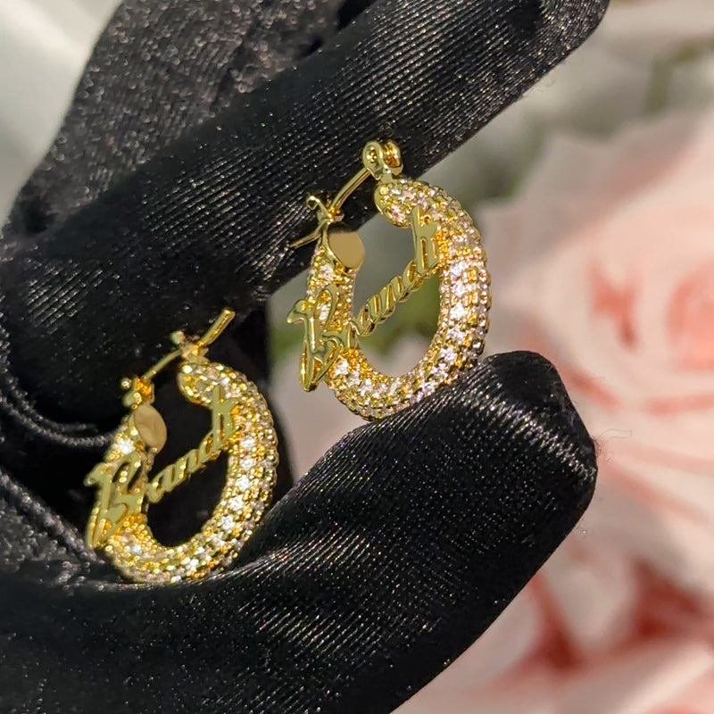 Earrings Zircon Custom Word Earrings Spectrum St. Valentine's