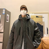 Men Cotton Coat Winter Thick Jacket Coat Loose