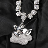 Jewelry Cartoon Diamond Silver Star Kirby Pendant Fashion Versatile Kirby St. Valentine's Spectrum Jesus Pieces