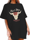T-Shirt Women Oversized Not My First Rodeo Vintage Tee