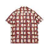 Short Sleeve Shirt Retro Loose Beach Shirt