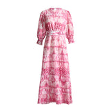 Bohemian Dress Floral Slimming Printed Dress