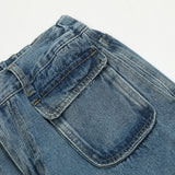 Men Jeans Overalls Multi-Pocket Loose