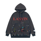 Gallery Dept Hoodie Hand Painted Ink Washed Hooded Sweater