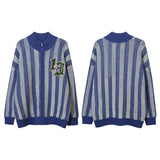Women Sweater Vintage Stripe Sweater