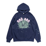 Sp5der Hoodie Puff Print Clarksons Same Loose