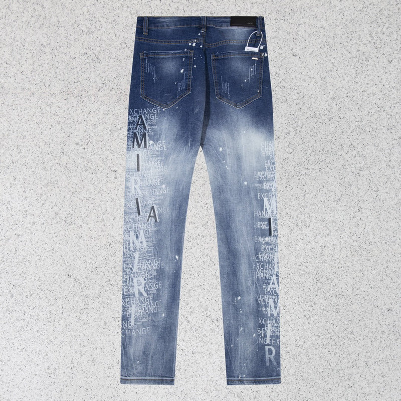 Amiri Jeans Sticker-Embroidered Jeans