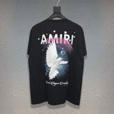 Amiri T Shirt Printed Casual Hip Hop Short-Sleeved T-shirt for Men