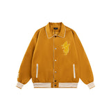 Amiri Jacket Spring and Autumn AMI Embroidered Jacket Cover for Men and Women