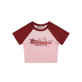Men T-Shirt Retro Summer Slim Fit Midriff-Baring