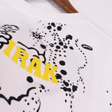 Denim Tears T Shirts D.T Kapok Full Printed Graffiti Printing Short Sleeve T-shirt