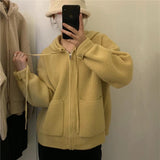 Women Knitted Cardigan Thickened Loose Knitted Cardigan