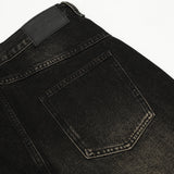 Men Jeans Retro Gradient Distressed Loose