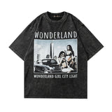 Men T-shirt Printed Half Sleeve T-shirt Retro Short Sleeve T-shirt