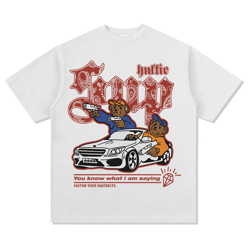 Unisex T Shirt Cashew Print Short Sleeve