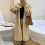 Women Knitted Cardigan Thermal Sweater