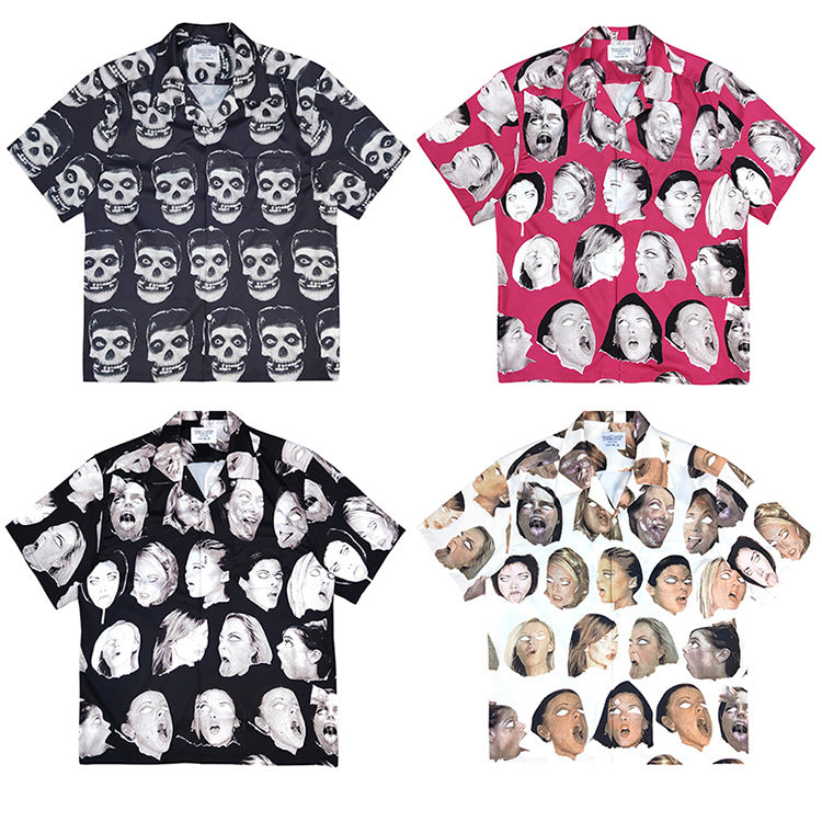 GUILTYPARTIES TIGER Shirts x WEIRDO DAVE Portfolio Skull Short Sleeve Shirts