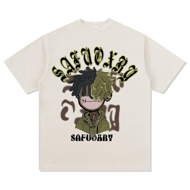 Unisex T Shirt Short Sleeve Summer Casual Cotton