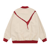 Women Jackets Embroidered Baseball Jacket Vibe Idle Style Vintage Zipper