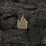 Grillz Single Flame with Diamond Teeth Hip Hop Rap Spectrum