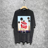 Purple Brand Distressed T Shirts Short Sleeve