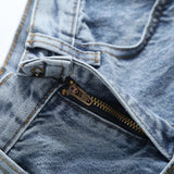 Women Jeans Fashion Patchwork Slit