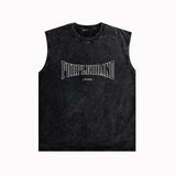 Purple Brand Distressed Tank T Shirts Distressed Sleeveless T-shirt Vest