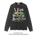 Unisex Long Sleeve Shirt Autumn/Winter Print Long Sleeve T-Shirt