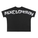 Mixed Emotion T-Shirt MIXED EMOTION Boxy Crew Neck Loose Short Sleeve