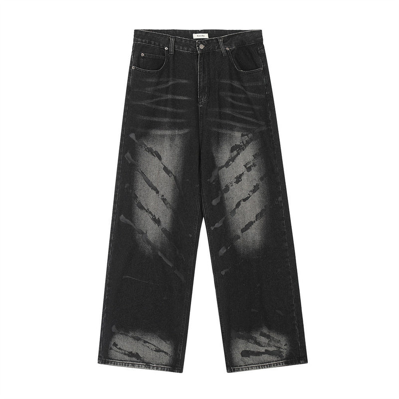 Men Jeans Personality Design Loose