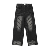 Men Jeans Personality Design Loose