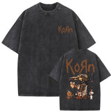 Washed Vintage Rock Band Korn Falling Away From Me