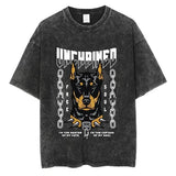 Rottweiler Doberman Retro Graphic Tee Men's Shirt