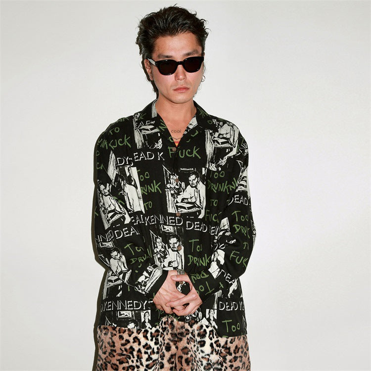 GUILTYPARTIES TIGER Shirts Kennedy Band Long Sleeve Shirts