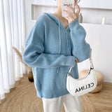 Women Pullover Sweater Loose Retro Knitted Pullover Sweater