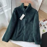 Women Hoodie Polar Fleece Solid Color Leisure Warm