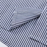 Men Long Sleeved T Shirt Spring and Autumn Vertical Striped Long Sleeve Shirt Men's Casual Loose Shirt Outer Wear