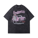 Men T-shirt Retro Street Short Sleeve T-shirt for Men and Women