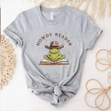 Retro Howdy Reader Frog Shirts Country Bookish Shirt
