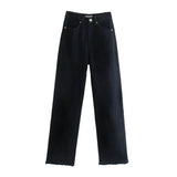 Women Jeans Loose Slimming and Fashionable Frayed Edges