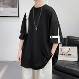 Men T Shirt Summer Loose Retro Pu Shuai