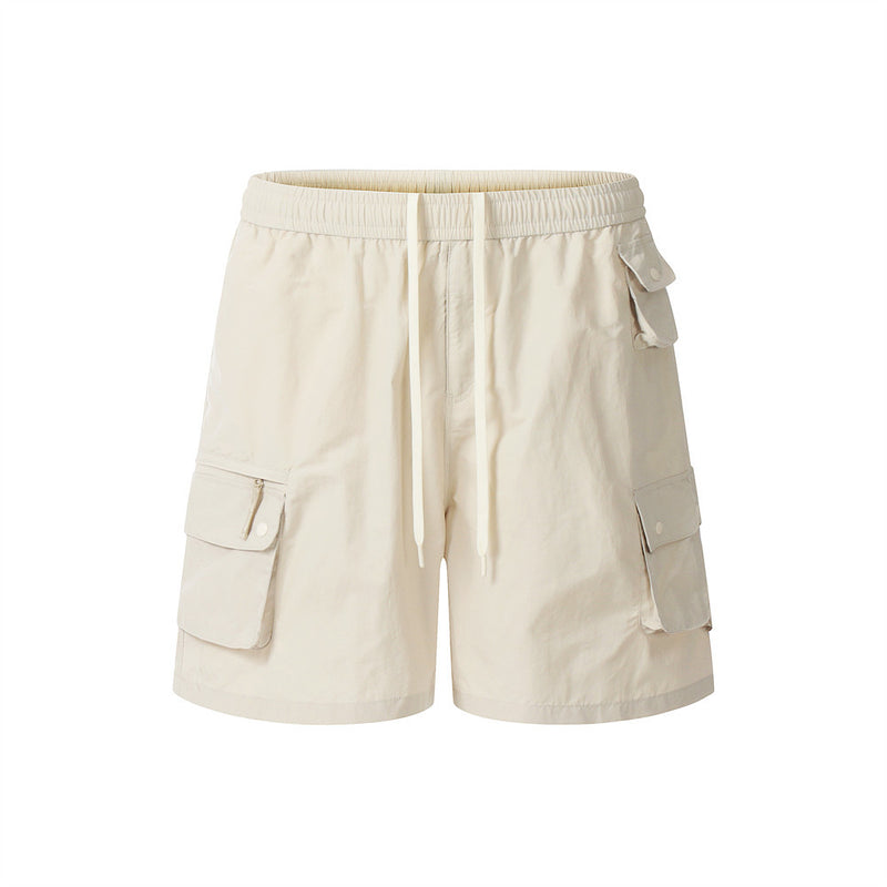 Men Shorts Multi-Pocket Shorts Tooling Style Loose Sports