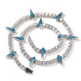 Jewelry Hip Hop Rap Panther Necklace Zircon Spectrum Night light