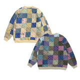 Kapital Sweater Vintage Back Stitching Floral Cloth Pingtian Hehong Style Men's and Women's Pullover Sweater Retro Long-Sleeved T-shirt