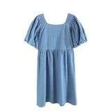 Women Dresses Temperament Slimming Lyocell Denim Dress