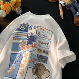 Men's T Shirt Anime Print Loose All-Match