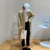 Women Knitted Cardigan Loose Sweater Long Sweater