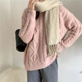 Women Pullover Sweater Loose Thick Knitwear